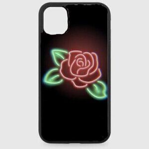 Black Neon Rose Phone Case